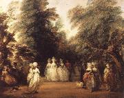 Thomas Gainsborough The Mall in St.James-s Park oil painting artist